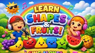 Kids learning to shapes and fruit #kidssongs #learning #vairalvideo #happykids #nurseryrhymes #story
