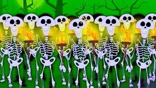 Skeletons March | Scary Nursery Rhymes For Children | Happy Halloween