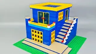 How To Build a Lego House MOC🏠| Building Blocks Instructions | Satisfying Diy #lego #legomoc #house