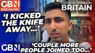 Leicester Square: Security Guard details how he 'JUMPED' on stabbing suspect and KICKED knife away