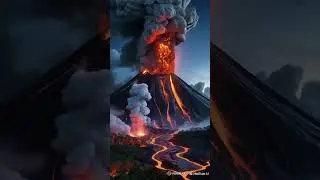 Volcano❤️🌏Insideworld⚽😄🚀#insideworld #natural #disasters #earthquake #volcano #tsunami  #ai #anime