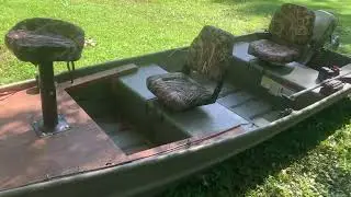 Super cheap DIY Jon boat casting deck