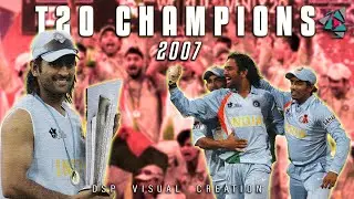 15 years of Captain Dhoni | 2007 T20 World cup Mashup | DSP Visuals #dhonistatus #captaindhoni