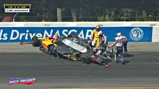 Takuma Sato Big Crash 2019 ABC Supply 500