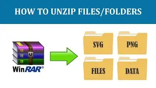 How to Unzip WinRAR file  || How to extract ZIP files || How to open zipped files || WinRAR