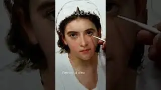 Retrato al &oacute;leo, estudio de la pintura de Bouguereau. #allaprima #cursodepintura #bouguereau