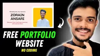 How to create Personal Website FREE in 5 Mins | Personal Portfolio Website for Beginners