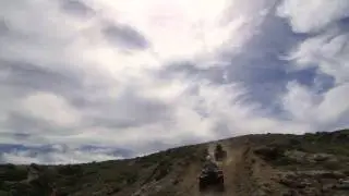 Riding Big Red UTV in Baja Desert Cabo San Lucas Mexico