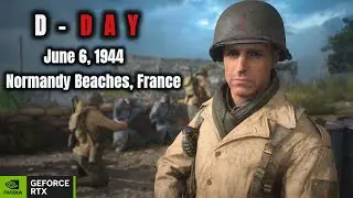 Call of Duty WW2 - D-DAY NORMANDY BEACH Landing Complete Walkthrough