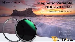 K&F Concept Magnetic Variable ND8-ND128 Filter | Quick Installation for Videography Photography