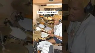 Some more math rock! 🎸 (Part 2) | Song: Polyphia - Yas #drums #polyphia #yas #shorts