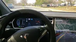 TESLA AP2 Self Driving ACCURACY TEST 2018.50.6 | Video 116 + CYCLISTS ON SCREEN