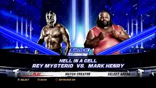 WWE '12 PS3 - Rey Mysterio VS Mark Henry - Hell in a Cell [2K][mClassic]
