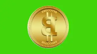 Golden Bitcoin Coin Rotating - 3D Animations FREE DOWNLOAD