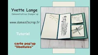 carte pop'up 'libellules
