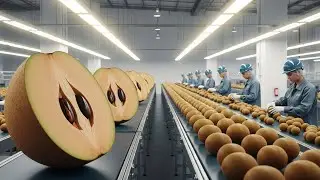 Inside the Modern Sapodilla Factory: Amazing Fruit Processing Technology