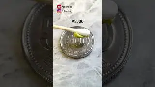 Polishing the Back of a 500 Won Coin: Restoration Tutorial #Coin #Polish #Clean #Restoration