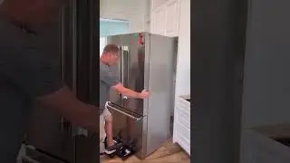 Hover Blades Used to Move a Fridge with a Broken Wheel #airsled #diy #hoverblades #moving