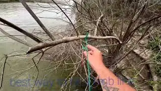 best way to tie a limb line!!!(hucks fishing)