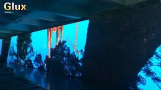 Glux LED BAtn series transparent outdoor LED display screen