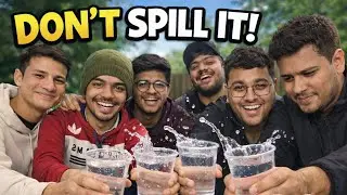 Don't spill the water challenge 🤣 | Full video | with friends 