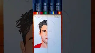 Cristiano Ronaldo young & Old. Part 2 #art #drawing #cristianoronaldo #messi #shorts #mbappe
