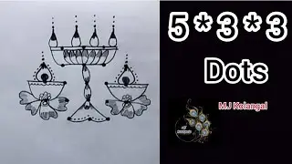 #5*3*3#today special kuthu villaku kolam