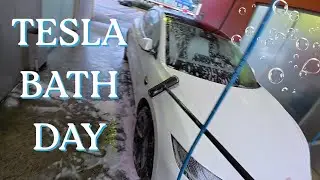 I WASHED MY TESLA AFTER AGES | CAR WASH DAY | POV | EP75