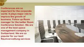 Room Conference Solution by Room Manager