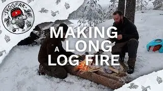Hvordan lage b&aring;l med tre lange stokker