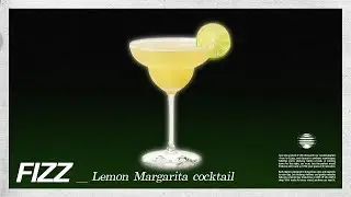 Lemon margarita cocktail.