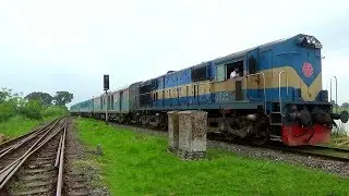 Maitree  Express (Border crossing train/India & Bangladesh) with IR rake pulled By BR WDM-3A Loco