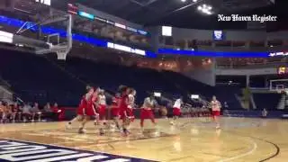 Former UConn star Tina Charles with offensive rebound and basket in U.S. scrimmage vs. Canada