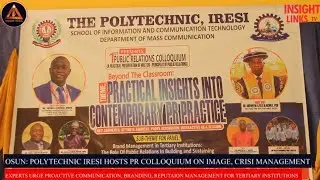 Osun: Polytechnic Iresi hosts Public Relations Colloquium