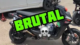 BWS 125 🔥MODIFICADA a 260cc YOSHIMURA CARBONO mod RACING ✅