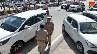 ਫਲੈਗ ਮਾਰਚ | Drone View | Flag March By Commissionerate Police Jalandhar