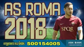FC AS Roma Serie a 2018 Font Football By Black Font Free all download Font OTF And AI for 2022