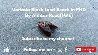 Varkala Black Sand Beach FHD - Cleanest beach of Kerala | South Beach | Varkala Beaches | #shorts