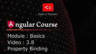 Angular Course | Video 3.8 | Property Binding