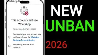 WhatsApp Ban Problem New Solution2026|This account can no longer useWhatsApp Problem New 2026