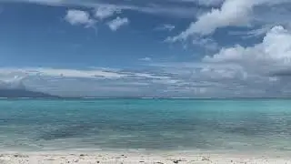Bright Sky Beach Ocean Waves [2+ hours] | background sounds to relax