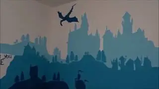 Hogwarts wall painting / time-lapse