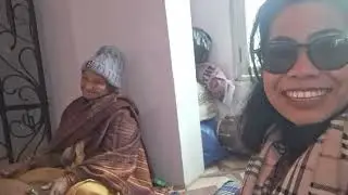 आज हम गए बुआ के घर,वहा था सत्संग भण्डारा  और  रात को माता का जागरण।
