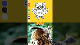 Learn to Draw Animals for Kids 🦉🐯🦈🐧🐻 | Easy Drawing #drawingforkids #animalart #howtodraw