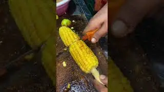 Roasted Masala Corn | Spicy Masala Bhutta #shorts #streetfood #lucknow #food #masalacorn #bhutta