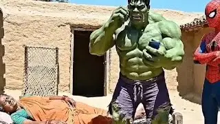 Hulk ने अपनी माँ 👵 को आत्मा दिया l Hulk give Soul For mother 👼.#hulk #viralvideo