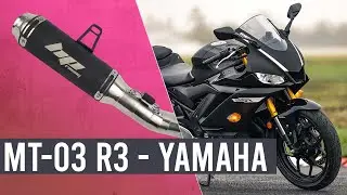 R3 - MT-03 - Yamaha - Escapamento Ponteira HP3 - HP Racing Exhaust