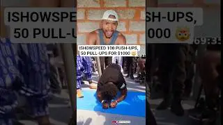🔥 Reacting to IShowSpeed CRUSHING 100 Push-Ups & 50 Pull-Ups Challenge 💪 | Unreal Strength! #shorts