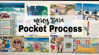 Project Life Process: Cuba-Beach Days (Spread 2)