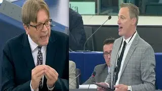 Brexit Party MEP Daubney and EU's Verhofstadt CLASH at European Parliament (18th September 2019)